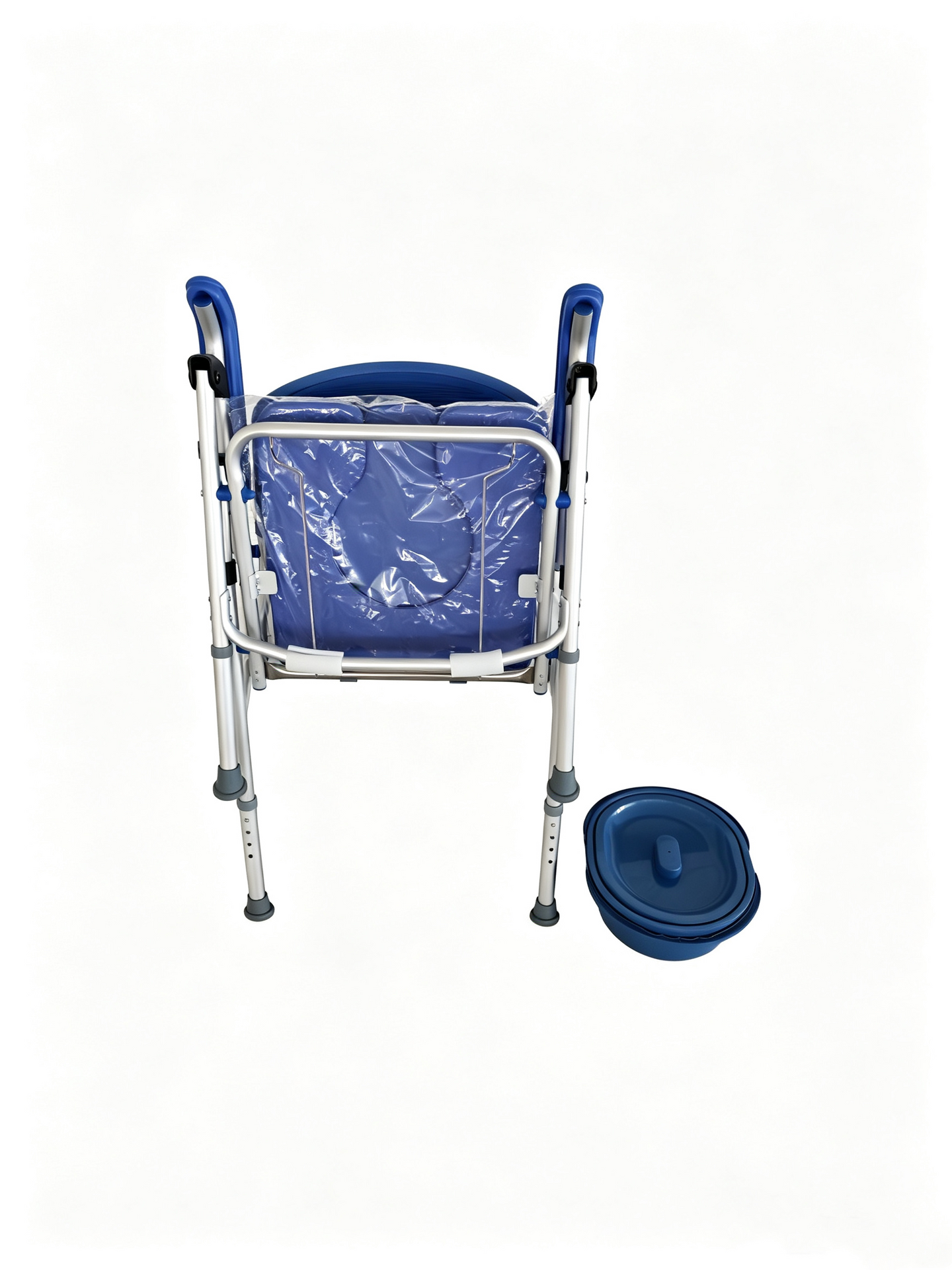 UltraCommode Voted #1 Most Comfortable Bedside Commode Chair - Soft, Warm, Padded, Foldable, Portable, XL Seat, Adjustable Height. FREE Commode Pail