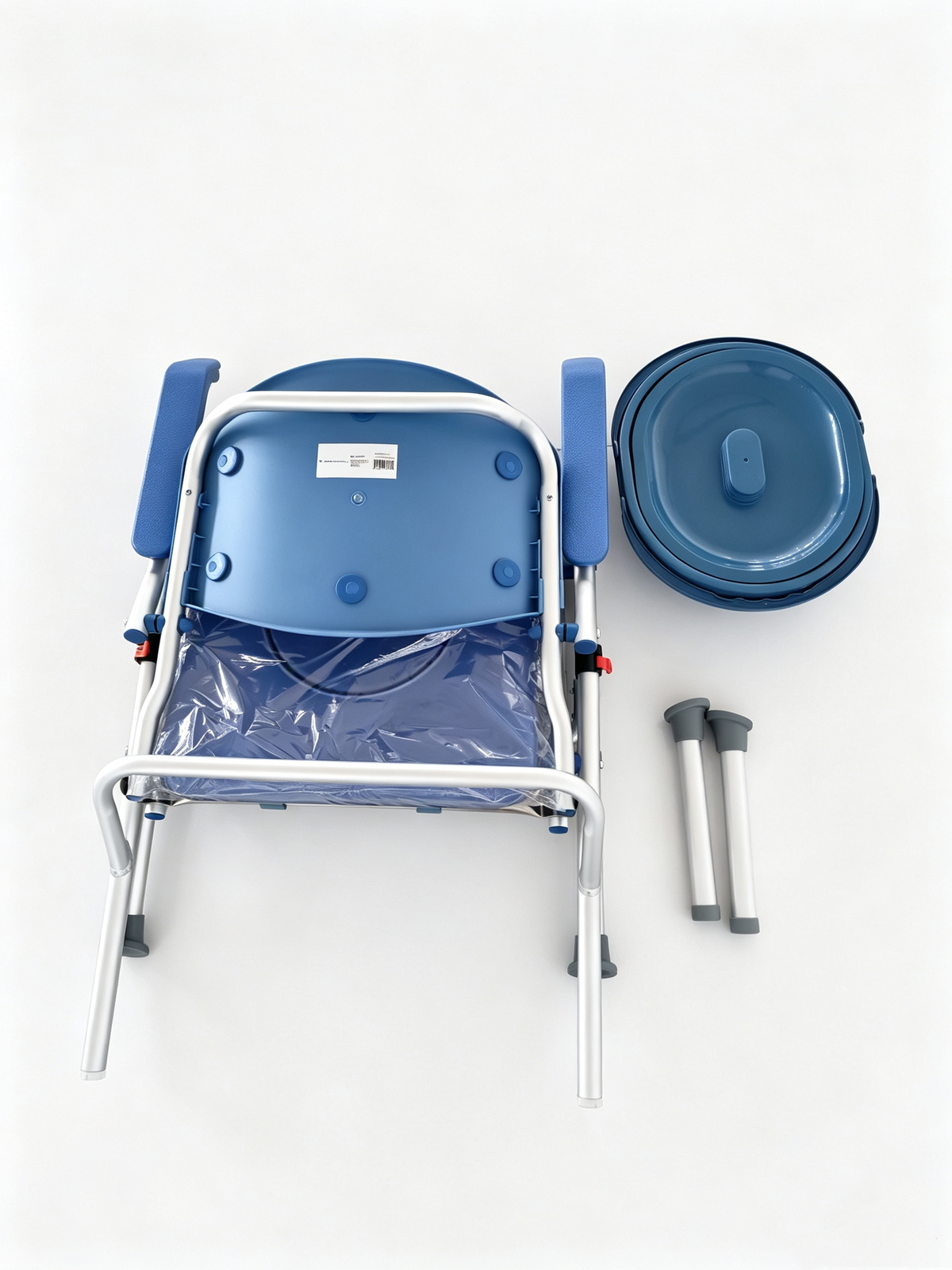 UltraCommode Voted #1 Most Comfortable Bedside Commode Chair - Soft, Warm, Padded, Foldable, Portable, XL Seat, Adjustable Height. FREE Commode Pail