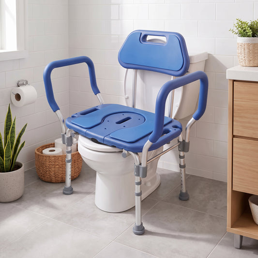 Samson Deluxe Bariatric 3 in 1 Shower/Bath/Commode Chair - 600lb Capacity