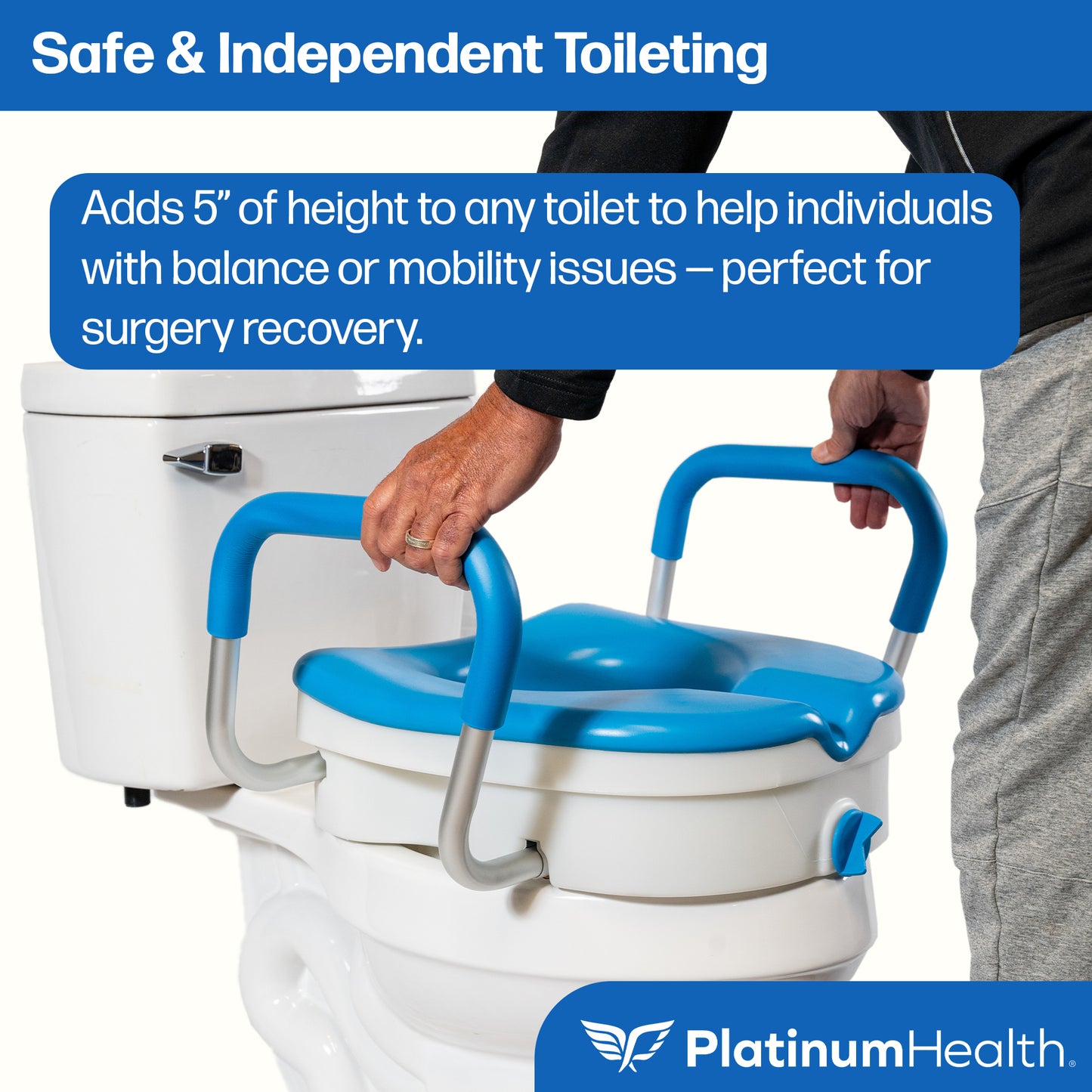 Soft-TOP 2.0 Deluxe Padded Raised Toilet Seat