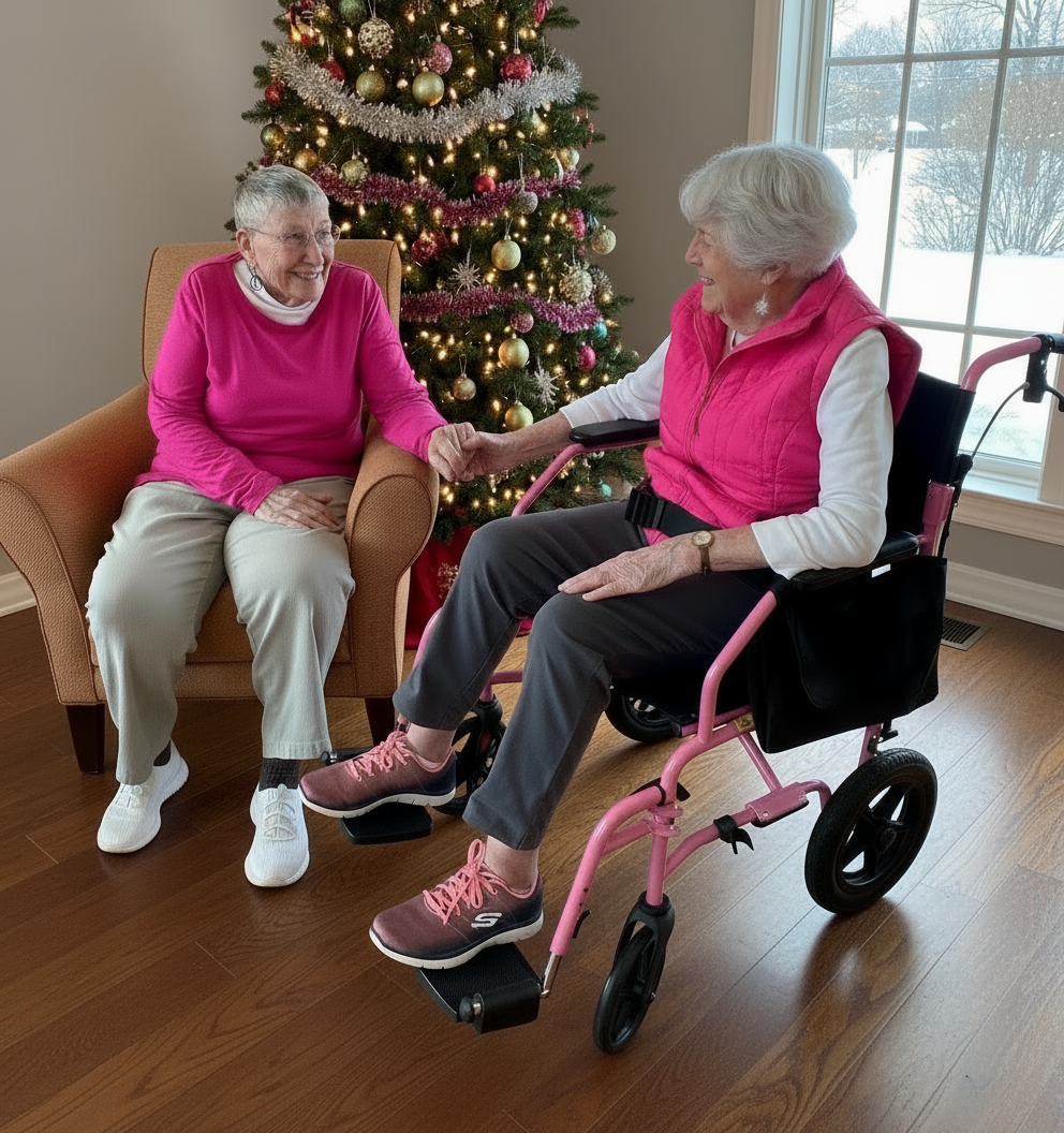 Platinum Health Hummingbird™ Ultra-Lightweight Foldable Transport Wheelchair for Handicapped