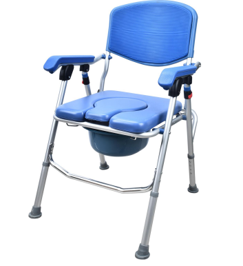 UltraCommode Voted #1 Most Comfortable Bedside Commode Chair - Soft, Warm, Padded, Foldable, Portable, XL Seat, Adjustable Height. FREE Commode Pail