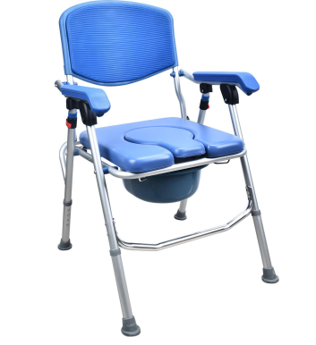 UltraCommode Voted #1 Most Comfortable Bedside Commode Chair - Soft, Warm, Padded, Foldable, Portable, XL Seat, Adjustable Height. FREE Commode Pail