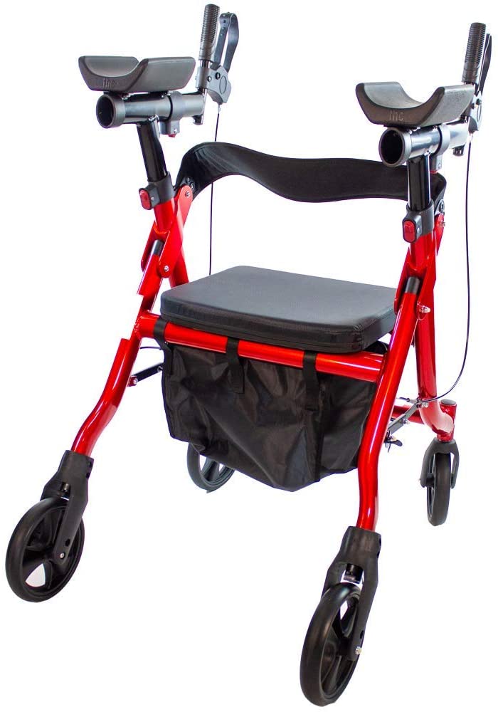 Walking Tall Deluxe Stand-Up Walker/Rollator with Elbow Support