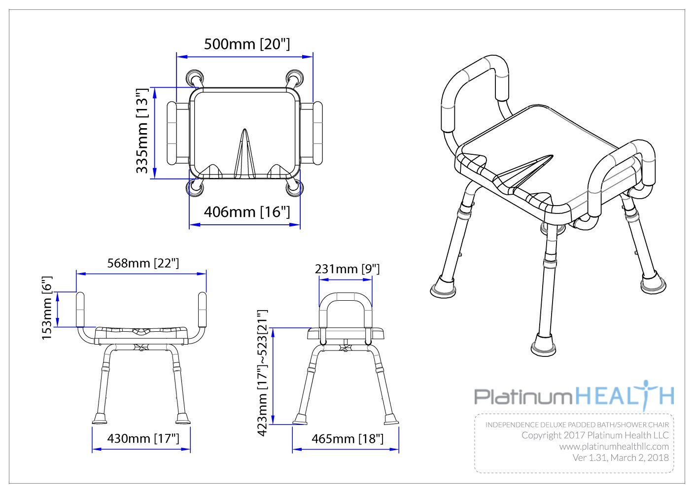 Independence (tm) Bath/Shower Bench