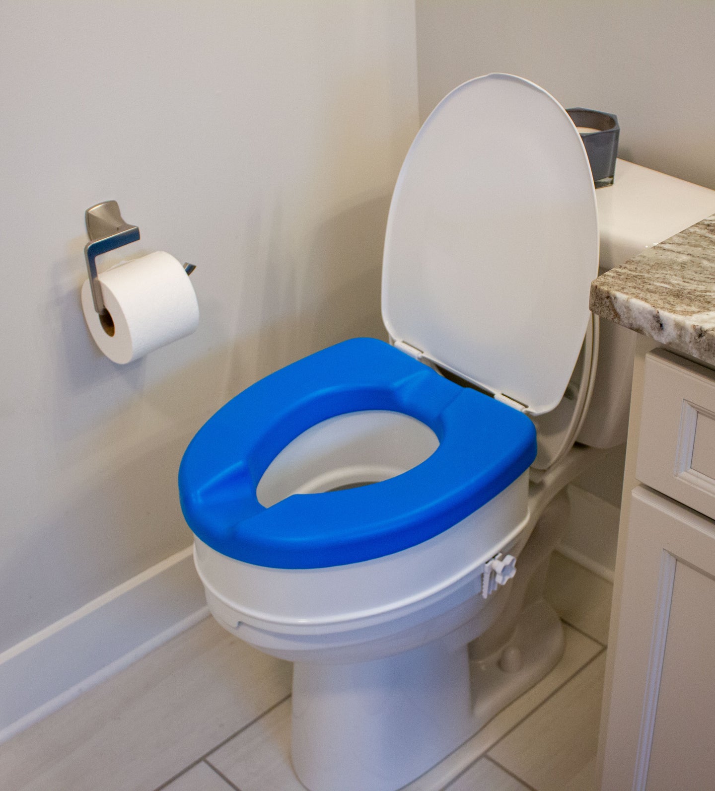 Deluxe, Padded Soft-TOP™ 4" Raised Toilet Seat
