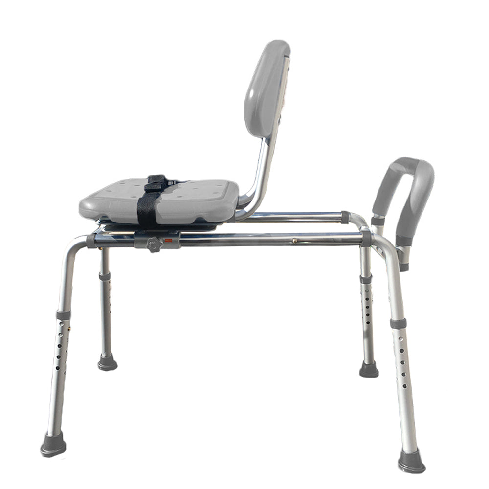 Gateway Premium Sliding Bath Transfer Bench with Swivel Seat PADDED