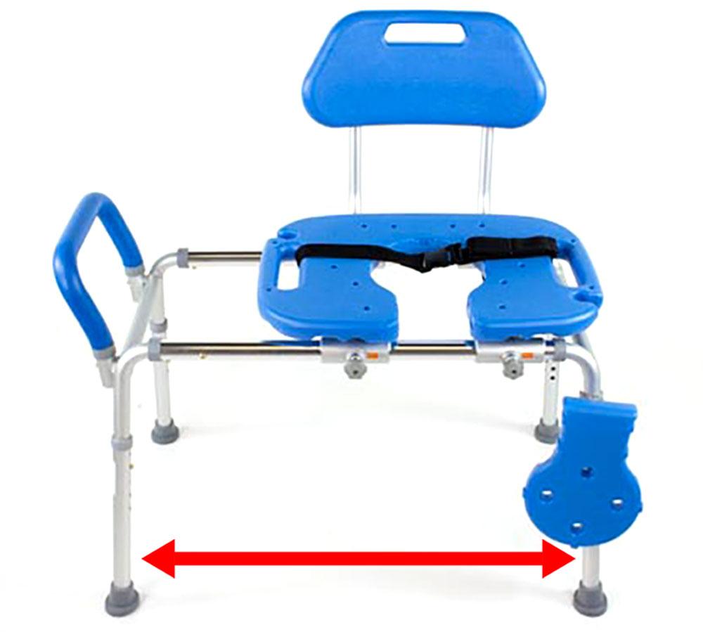 Reconditioned - HydroGlyde Premium Sliding Bath Transfer Bench for the Physically Handicapped or Disabled