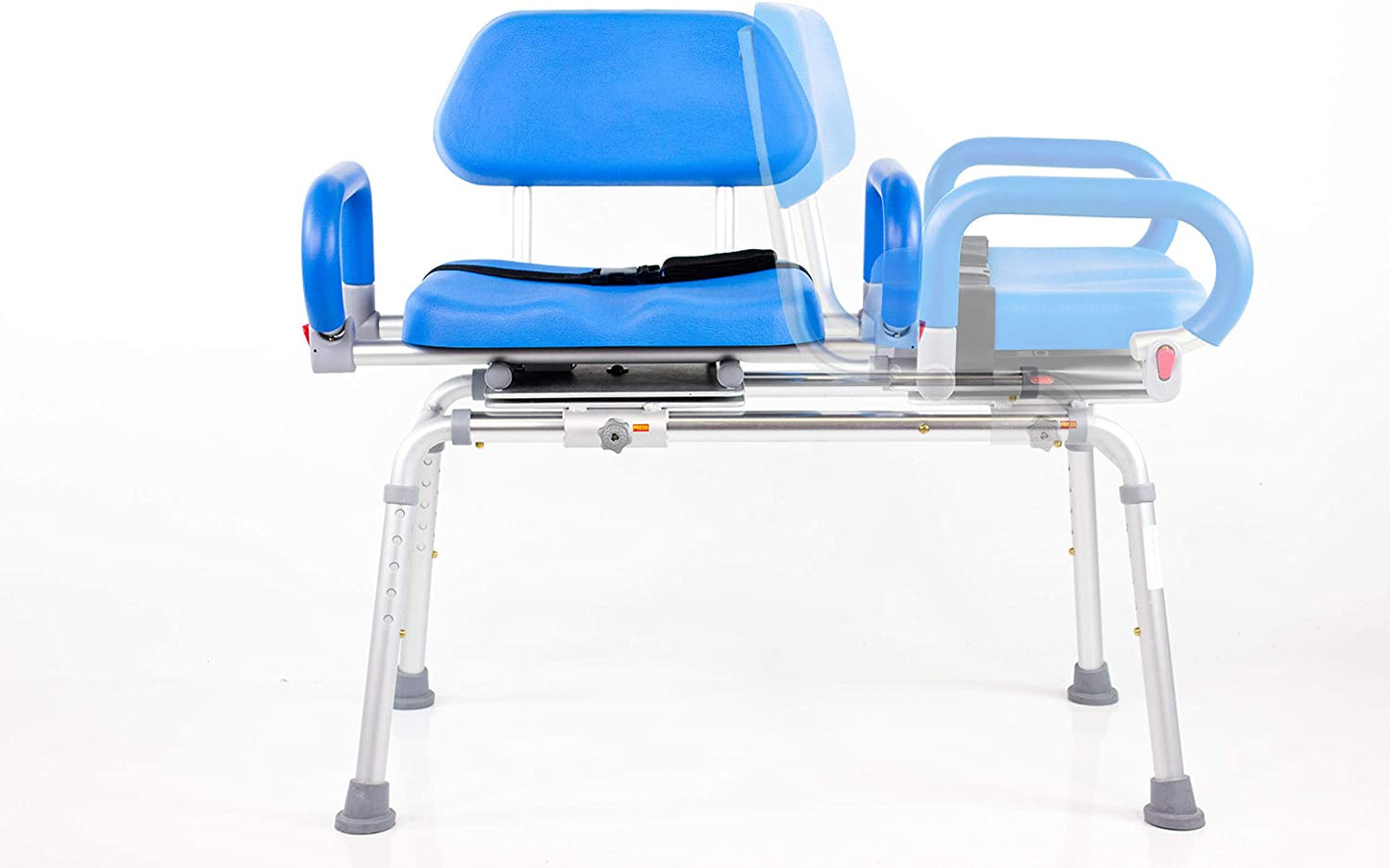 Carousel Sliding Transfer Bench with Swivel Seat- Powerslide Edition with Push-Button Electric Travel