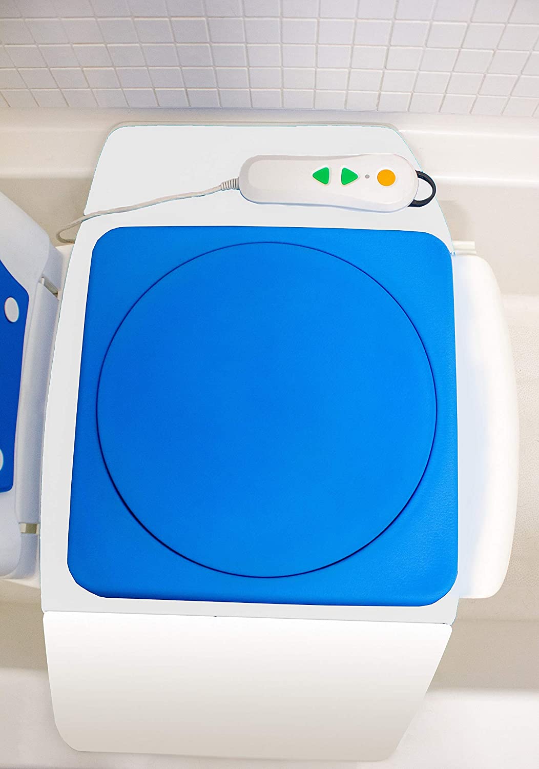Tranquilo Premium Powered Bath Lift with Padded, SAFESWIVEL Rotating Seat and Power Recline Available with Rotating Seat or Deluxe Stationary Seat